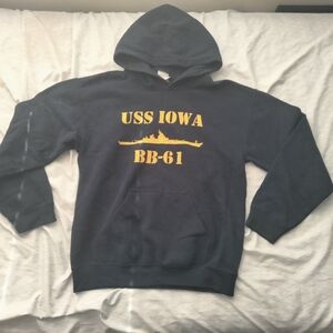 Navy Blue USS Iowa Hoodie